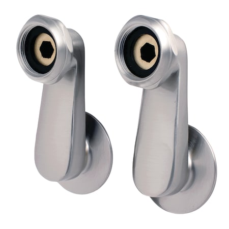 Aqua Vintage Swivel Elbows for Tub Faucet, Brushed Nickel AE3SE8